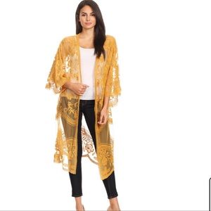 David & Young Orange Kimono